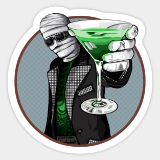 The Invisible Man drinks Absinthe Sticker